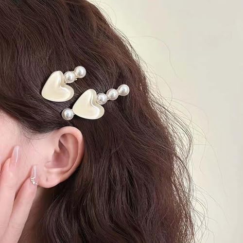 Yheakne Vintage Opal Herz Haarspange Barrette Perle Herz Haar Seite Clip Perle Entenschnabel Clip Haarspange Liebe Haarklammer Haarnadel Kopfbedeckung Haarschmuck Kopfschmuck Für Frauen 2pcs Yheakne Vintage Opal Herz Haarspange Barrette Perle Herz Haar Seite Clip Perle Entenschnabel Clip Haarspange Liebe Haarklammer Haarnadel Kopfbedeckung Haarschmuck Kopfschmuck Für Frauen 2pcs von Yheakne