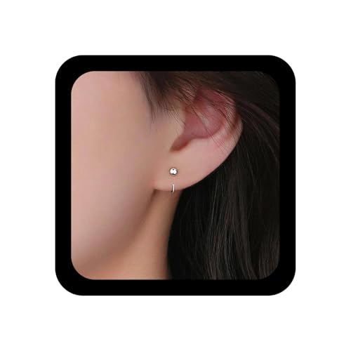 Yheakne Vintage Winzige Kugel Halb Hoop Ohrringe Silber Huggie Halb Hoop Ohrringe Kleine Reifen Ohrstecker Knorpel Helix Offen Huggie Ohrring Schmuck Für Frauen Yheakne Vintage Winzige Kugel Halb Hoop Ohrringe Silber Huggie Halb Hoop Ohrringe Kleine Reifen Ohrstecker Knorpel Helix Offen Huggie Ohrring Schmuck Für Frauen von Yheakne