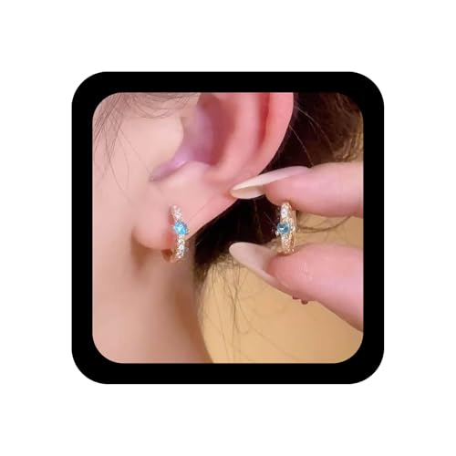 Yheakne Vintage Winzigen Saphir Kristall Hoop Ohrringe Gold Strass Huggie Hoop Ohrringe Funkelnde Aquamarin Kreis Huggie Ohrring Kleine Blaue Cz Ohrring Schmuck Für Frauen Yheakne Vintage Winzigen Saphir Kristall Hoop Ohrringe Gold Strass Huggie Hoop Ohrringe Funkelnde Aquamarin Kreis Huggie Ohrring Kleine Blaue Cz Ohrring Schmuck Für Frauen von Yheakne