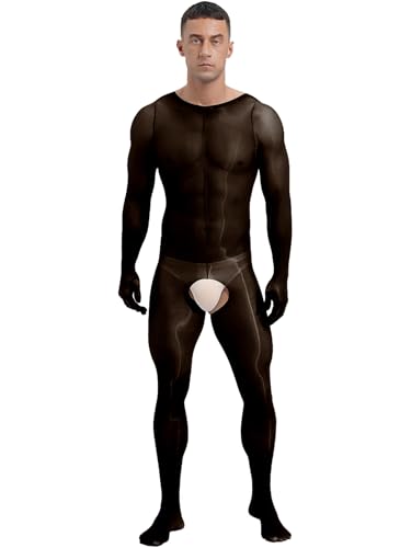 Yhong Herren Bodystocking Ganzkörper Sling Strumpfhose Erotic Catsuit Glänzend ölig Stützend Strümpfe Transparente ärmellose Männer Bodystocking Schwarz A Einheitsgröße Yhong Herren Bodystocking Ganzkörper Sling Strumpfhose Erotic Catsuit Glänzend ölig Stützend Strümpfe Transparente ärmellose Männer Bodystocking Schwarz A Einheitsgröße von Yhong