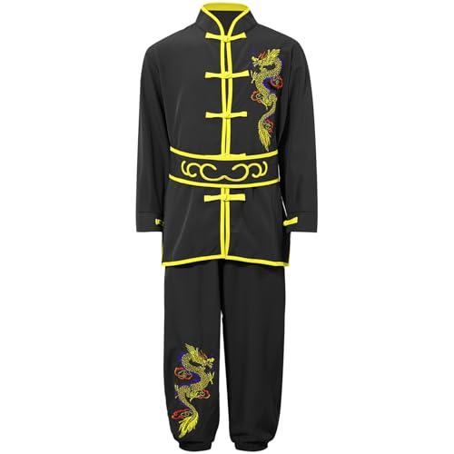 Yhong Kinder Chinesisch Kung Fu Wing Chun Kostüm Set Lange Ärmel Stickerei Trainingsbekleidung Sets Shaolin Training Uniform Performance Outfit Schwarz 158-164 Yhong Kinder Chinesisch Kung Fu Wing Chun Kostüm Set Lange Ärmel Stickerei Trainingsbekleidung Sets Shaolin Training Uniform Performance Outfit Schwarz 158-164 von Yhong