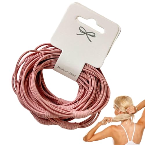 Haargummis | 10 Stück Elastisch Haarbänder | Pferdeschwanz Halter | Mehrsträngige elegante Pferdeschwanzhalter für Erwachsene Frauen, Haarschmuck, 10 Farben von Yhsioaklo