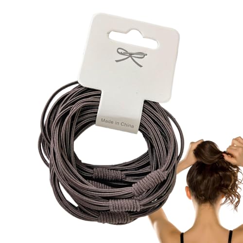 Haargummis | 10 Stück Elastisch Haarbänder | Pferdeschwanz Halter | Mehrsträngige elegante Pferdeschwanzhalter für Erwachsene Frauen, Haarschmuck, 10 Farben von Yhsioaklo