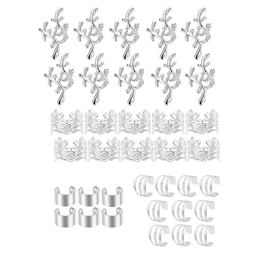Haarschmuck für Zöpfe | 40 Stücke Dreadlock Accessoires | Elektroplett von Yhsioaklo