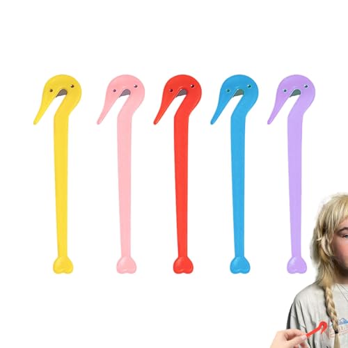 Werkzeug zum Schneiden von Haarklammern, Haarentfernungswerkzeug – 5 Stück elastische Gummiseilschneider, Werkzeug zum Entfernen von Gummiseilen, Werkzeug zum Schneiden von Schwanzen Werkzeug zum Schneiden von Haarklammern, Haarentfernungswerkzeug – 5 Stück elastische Gummiseilschneider, Werkzeug zum Entfernen von Gummiseilen, Werkzeug zum Schneiden von Schwanzen von Yhsioaklo