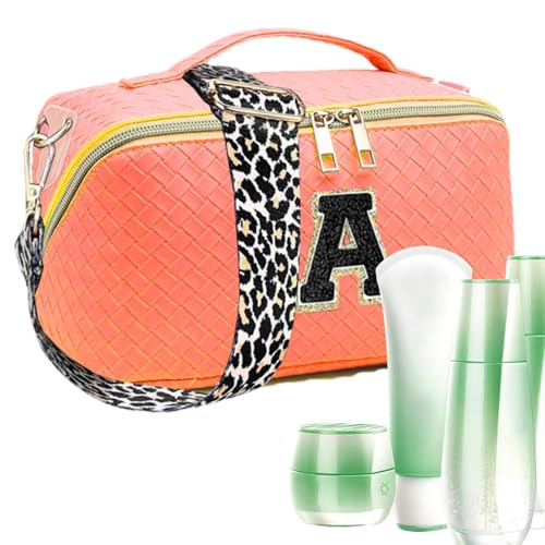 Yhsioaklo Große Make-up-Tasche, Reise-Kulturbeutel für Damen | wasserdichte tragbare Make-up-Tasche, Kosmetiktasche,Gewebte, klassifizierte Aufbewahrungs-Kulturtasche für Frauen, ihre Mutter, von Yhsioaklo