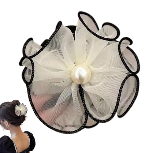 Yhsioaklo -Haarspange | Acryl-Netz- -Haarspange, rutschfeste Damen-Haarspangen, Feen-Pferdeschwanz-Haarhalter für Damen und Mädchen, Haardekoration von Yhsioaklo