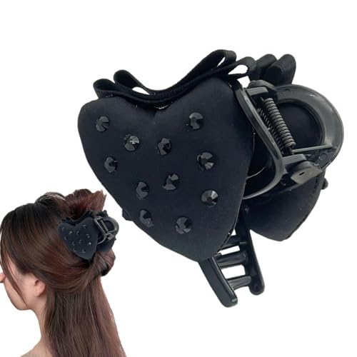 Yhsioaklo Niedliche Erdbeer-Klauenclips, Erdbeerklauenclip | Haarkiefer in Fruchtform – große Krallenklammern für Frauen und Mädchen, Haarfänger, Haarschmuck von Yhsioaklo