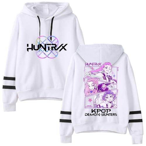 YiJee Anime Hunters KPOP Cosplay Hoodie Unisex – Kapuzenpullover Zoey & Rumi Stil für Halloween Party, Anime Kostüm Sweatshirt mit Kapuze für Damen & Herren von YiJee