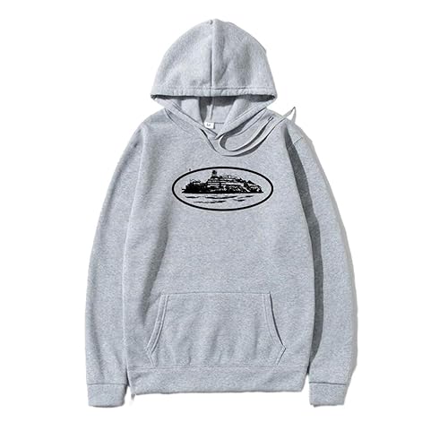 YiJee Corteiz Hoodie Sweatjacke Langarm Streatwear mit Kapuze Langärmliger Sport Pullover-Mantel Urlaub Modische Sweatshirt für Herren | Freizeitjacke mit Taschen für Reisen Zusammenkünft von YiJee