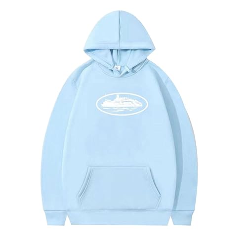 YiJee Corteiz Hoodie Sweatjacke Langarm Streatwear mit Kapuze Langärmliger Sport Pullover-Mantel Urlaub Modische Sweatshirt für Herren | Freizeitjacke mit Taschen für Reisen Zusammenkünft von YiJee