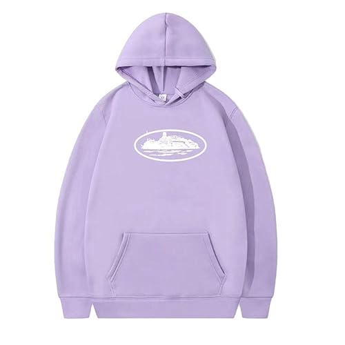 YiJee Corteiz Hoodie Sweatjacke Langarm Streatwear mit Kapuze Langärmliger Sport Pullover-Mantel Urlaub Modische Sweatshirt für Herren | Freizeitjacke mit Taschen für Reisen Zusammenkünft von YiJee