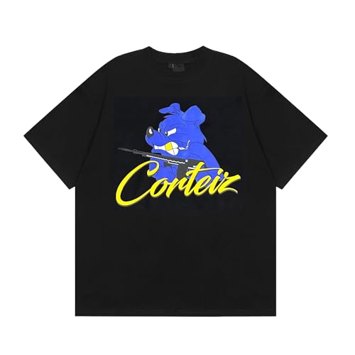 YiJee Corteiz Tshirt Herren, Corteiz Fashion Jogginganzug Sweatshirt Sport Kurzarm T-shirt Tracksuit, Sommer Y2K Trainingsanzug für Männer und Frauen von YiJee