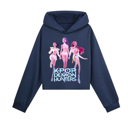 YiJee KPop Huntrix Hoodie Kinder & Teenager, K-Pop Kapuzenpullover mit Anime Print, Langarm Sweatshirt Streetwear für Mädchen & Jungen 2–16 Jahre von YiJee