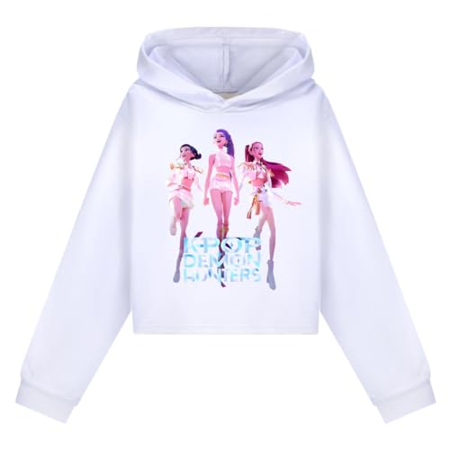 YiJee KPop Huntrix Hoodie Kinder & Teenager, K-Pop Kapuzenpullover mit Anime Print, Langarm Sweatshirt Streetwear für Mädchen & Jungen 2–16 Jahre von YiJee