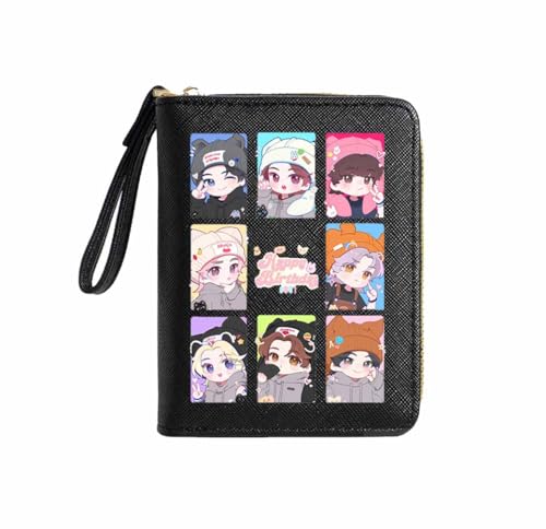 YiJee Stray-K Mädchen Geldbeutel Schwarz PU Leder Portmonee mit Reißverschluss SKZOO Kinder Portemonnaie STAYs Zubehör von YiJee