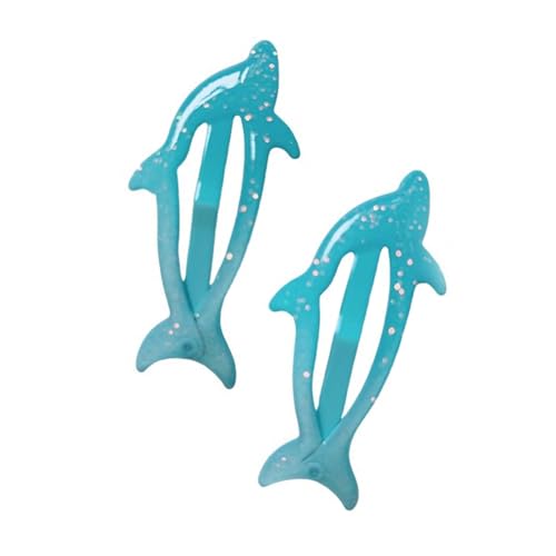 1 Paar Kopfschmuck Seitliche Haarspangen Haarspangen Haarspangen Delfin Haarnadel für Mädchen Kinder Kopfbedeckung Haarspangen von YiNLuax