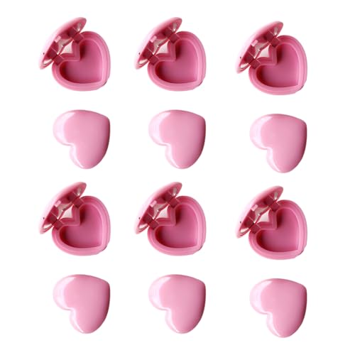 1.. Herzförmige Aluminiumkosmetikkosmetische Tragbare Lippenstift & Lidschatten Aufbewahrungsbox Für Reisen Und Tägliche FODEA Herzform Make Up Box Verwenden von YiNLuax