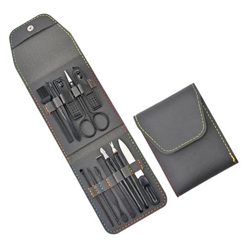 12 Teile Tragbare Nägel Pflege Set Für Männer Und Frauen Mit PU Reisebeutel Edelstahl Maniküre Pediküre Zubehör Tragbare Nagelwerkzeuge Reisekoffer von YiNLuax