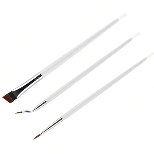 3 Praktische Abgewinkelte Pinsel Einfache Anwendung Detaillierter Augen Make Up Freundlicher Pinsel Für Frauen Und Mädchen von YiNLuax