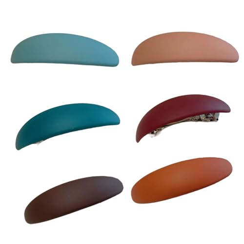 6 Stück antike französische Haarspange für Frauen, dünnes dickes Haar, lang, starkes Feder-Design, Haarhalter für den täglichen Gebrauch, französische Haarspange von YiNLuax