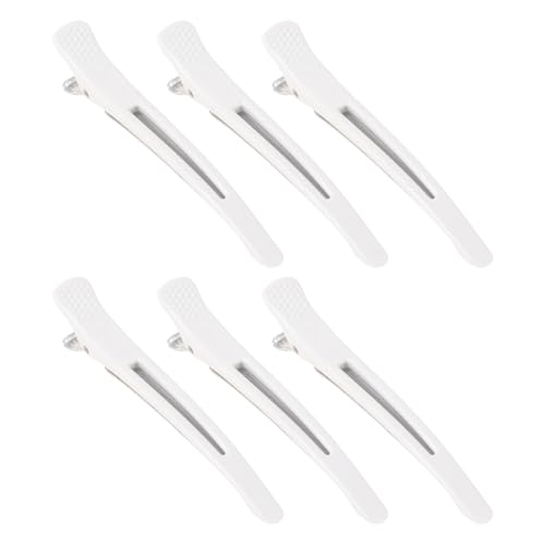 6 x Haarspangen für Frauen, Styling-Silikonband, professionelle Entenschnabel-Haarroller-Clip für Salon und Zuhause, dünne Haarspange von YiNLuax
