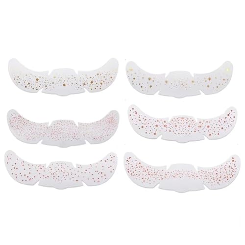 6pcs/ Easy Apply Wenden Sie Abnehmbare Gesicht Aufkleber Die Echte Sommersprossen Und Glitzer Sterne Cluster Für Mühelose Schönheit Make Up Gesichtsaufkleber Für Partys Nachahmen von YiNLuax