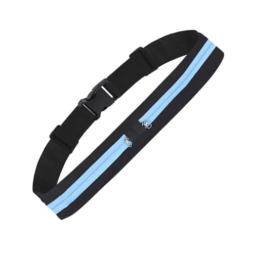 Atmungsaktive versteckte Hüfttasche zum Laufen, unsichtbare Sporttasche für Damen und Herren, Wandern, Hundespaziergänge, verdeckter Laufgürtel, Farbe: Blau von YiNLuax