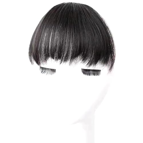 Atmungsaktives Falsches Fransenhaarstück Mit Ungleichmäßigem Schnitt Für Runde Quadratische Gesichter Und Natürliche Haarlinien Cosplay Cosplay Short Anime Bangs Perücken von YiNLuax