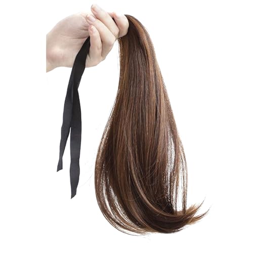 Atmungsaktuelle Binde Zurück Lockige Pferdeschwanz Haarstück Natural Aussehende Pferdeschwanz Haarverlängerung Für Frauen Verschiedene Outfit Hitzefaser Faserhaarstücke von YiNLuax