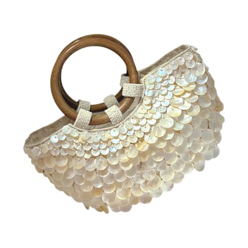 Auffällige Verzierte Abendbetasche Mit Holzgriff Fashion Urlaub Handtasche Für Reisezubehör Aufbewahrung Holzgriff Griffschale Geldbeutel von YiNLuax