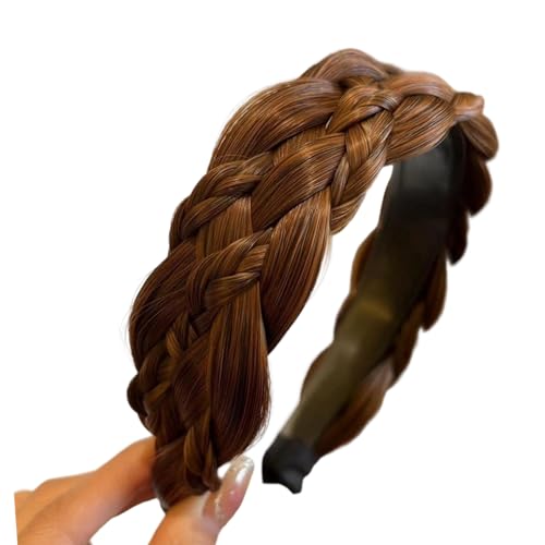 Beliebte 7 Stränge Verdrehte Geflecht Hairbandnonslip Design Hitzebeständige Faserperücken Haarhoop Für Frauen Mode Frisur von YiNLuax