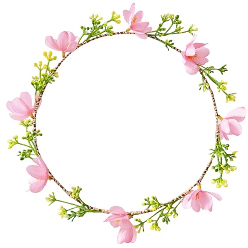 Blumengirlanden, Kopfschmuck für Damen und Mädchen, mit Blumen, Haarschmuck, Haarteile für Hochzeiten und Festivals, modisches Haarband für Damen Blumengirlanden, Kopfschmuck für Damen und Mädchen, mit Blumen, Haarschmuck, Haarteile für Hochzeiten und Festivals, modisches Haarband für Damen von YiNLuax