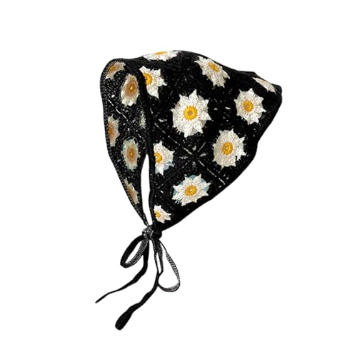 Blumenhaar Bandanas Kerchief Für Frauen Mädchen Haarschals Summers Dreieck Kerchief Mit Krawatten Geschenke von YiNLuax