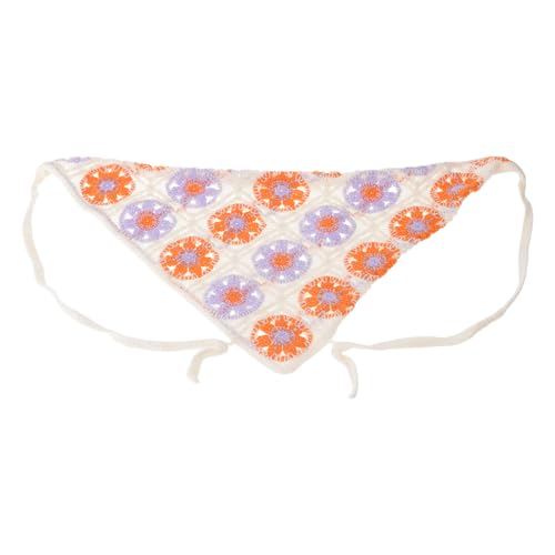 Blumenhaar Bandanas Kerchief Für Frauen Mädchen Haarschals Summers Dreieck Kerchief Mit Krawatten Geschenke von YiNLuax