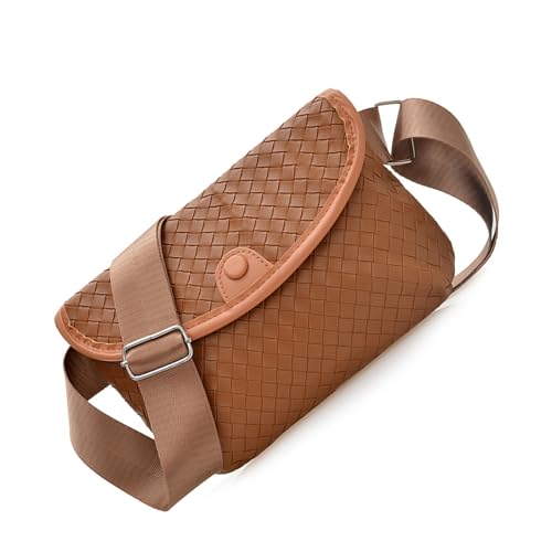 Damen PU Leder Crossbody Bag Stylish Umhängetasche Trendy Daily Korean Styles Messengers Einfache Brust Frauen Lässige Schulter Koreanische Stile Crossbody PU Leder Messenger von YiNLuax