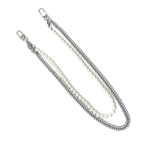 Doppelschicht Hosen Kette Trendy Accessoire Stylish Kette Belt Perlen Hosen Geeignet Für Freizeitbeschäftigungsfeier Gothic Festival Taille Accessoire von YiNLuax