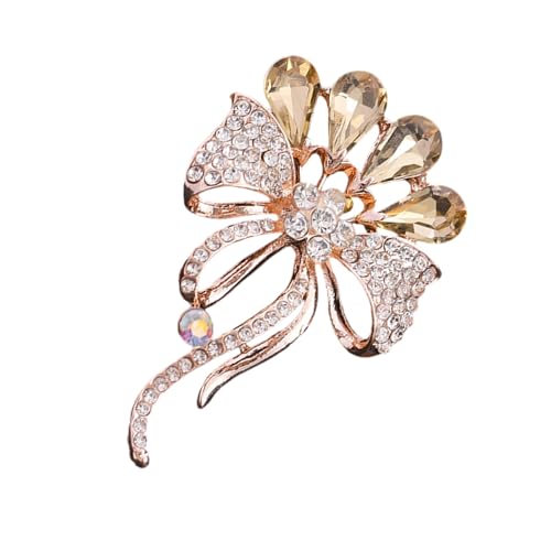 Einzigartige Blumenkleidung Schmuck Mit Künstlichem Kristallabzeichen Für Tägliche Verschleiß Brosche Mit Künstlichem Kristallabzeichen von YiNLuax