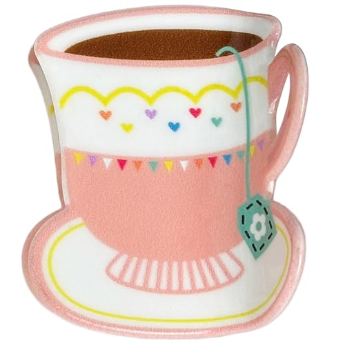 Einzigartige Haarspange mit Kaffeetassen-Druck, leicht, langlebig, Acryl, stilvolles Haar-Accessoire, stilvolle Haarspange für die Schule von YiNLuax