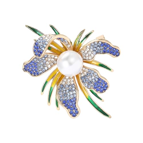YiNLuax Exquisite Orchideen Brosche Stilvolle Blumenabzeichen Pin Legierung Textur Geeignet Für Trendige Frauen Die Eleganz Suchen YiNLuax Exquisite Orchideen Brosche Stilvolle Blumenabzeichen Pin Legierung Textur Geeignet Für Trendige Frauen Die Eleganz Suchen von YiNLuax