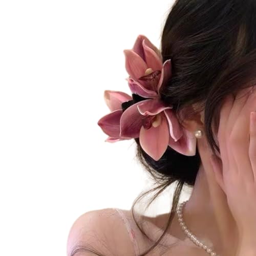 Haarklammer aus Kunstharzlegierung, Orchideen-Blume, ideal für Hochzeiten und Mädchen, Hochzeiten, Partys und den täglichen Gebrauch, alle passenden rutschfesten Haarklammern Haarklammer aus Kunstharzlegierung, Orchideen-Blume, ideal für Hochzeiten und Mädchen, Hochzeiten, Partys und den täglichen Gebrauch, alle passenden rutschfesten Haarklammern von YiNLuax