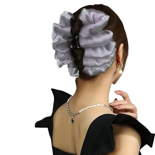 Haarklammern Für Frauen Anti Slip Haarzubehör Haare Barrette Klemmen Bogenknoten Haarkrallenklauen Für Dünnes Und Dickes Haar von YiNLuax