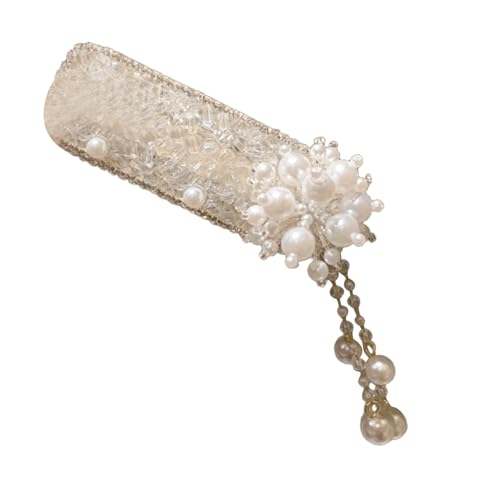 Haarspange mit Perlen für Mädchen, glitzernde Haarnadel, Abschlussbälle für Königin, Geburtstag, Haarspange, Foto-Requisiten, elegantes Kostüm, Kopfbedeckung, Hochzeit, Haarschmuck von YiNLuax