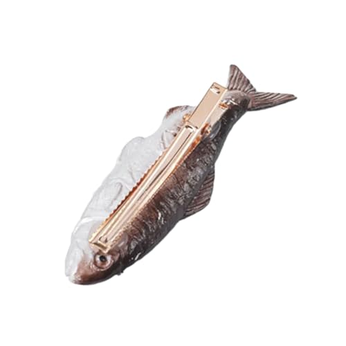 Haarspange mit lustigem getrocknetem Fisch, Pferdeschwanz-Halter, für Kinder, Damen, Herren Haarspange mit lustigem getrocknetem Fisch, Pferdeschwanz-Halter, für Kinder, Damen, Herren von YiNLuax