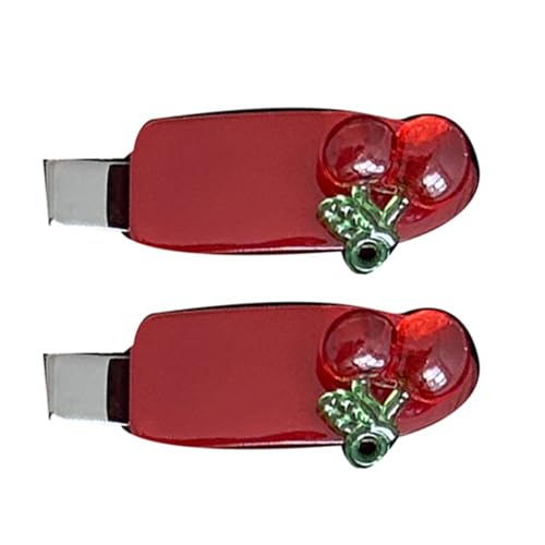 Haarspangen mit roten Kirschen, für Cosplay, Halloween, Haarspangen für Modebegeisterte, Mädchen, 2 Stück Haarspangen mit roten Kirschen, für Cosplay, Halloween, Haarspangen für Modebegeisterte, Mädchen, 2 Stück von YiNLuax