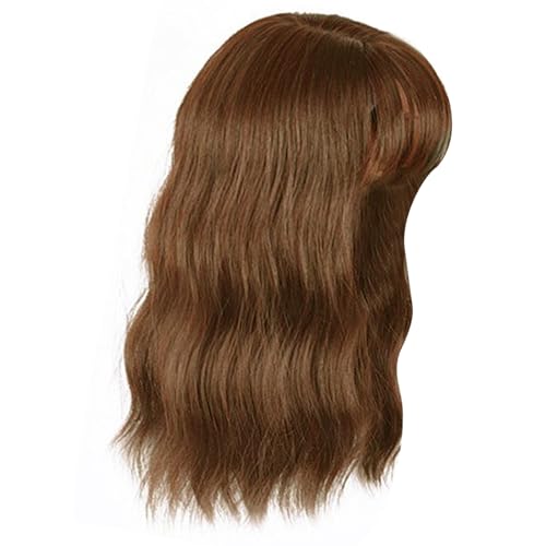 Mädchen Haarstück Curly Perücken Haarverlängerungen Foto Requisiten Casual Chignons Bangs Haare Erweiterungen Cosplay Liefert Natürlich Aussehende Lockige Synthetische Haartopper von YiNLuax