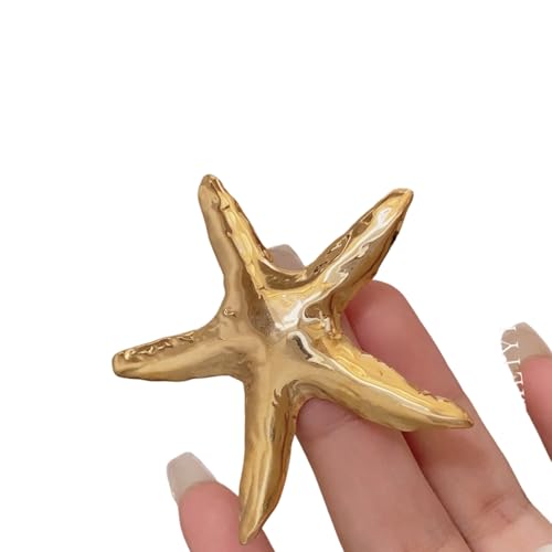 Mode Charme Brosche Pin Modische Sternenfische Brosche Schöne Abzeichen Legierung Textur Für Tägliche Kleidung Oder Geschenk Geben Vintage Seestarfish Pin von YiNLuax