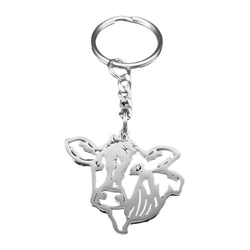 Mode Goldene Oder Silberne Rinderkopfschlüsselkette Mit Komplizierten Hohlen Designs Bag Decoration Für Den Alltag Carry Car Key Dekoration von YiNLuax