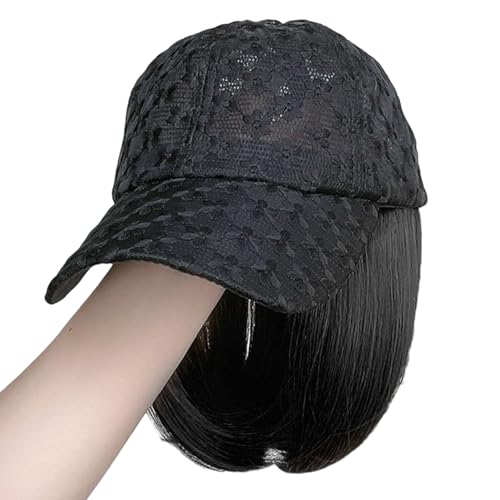 Perücken Haar Mesh Mode Verstellbare Baseballhut Mit Natürlichen Perücken Cosplay Dressing Accessoires Party Schnellfrisur von YiNLuax