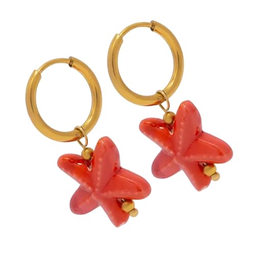 Premium Keramik Seestestifte Ohrringe Marine Thema Handgefertigtes Schmuck Geschenk Für Frauen Robust von YiNLuax